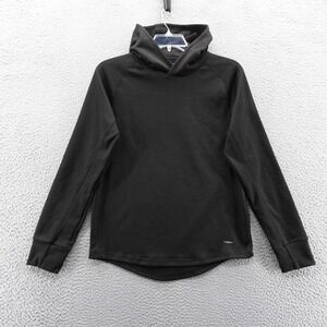 Motion Long Sleeve Hoodie Sweatshirt Pullover Small Black Athletic Training Mens